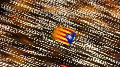 La bandera estelada, símbolo del independentismo catalán.