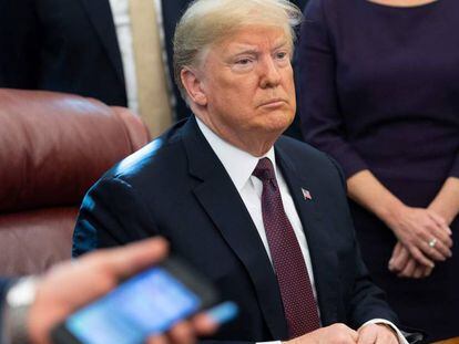 El presidente de Estados Unidos, Donald Trump en la casa Blanca, en Washington, el pasado 16 de noviembre.