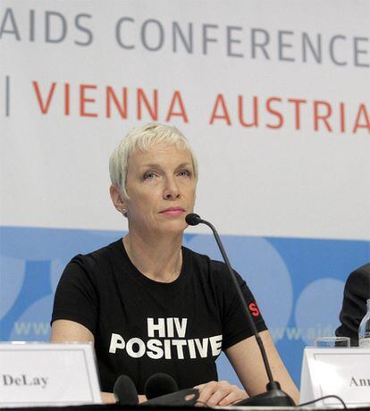 La cantante ha intervenido en la rueda de prensa como embajadora de buena voluntad del programa contra el SIDA de la ONU