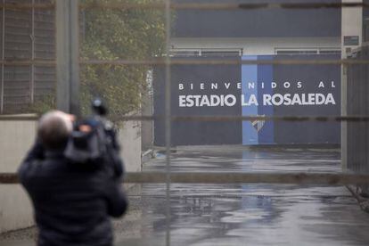 El estadio de La Rosaleda, este miércoles.