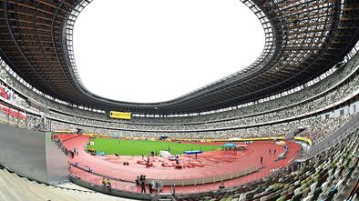 El Estadio Nacional de Tokio, sin público durante una competición de atletismo en agosto pasado.