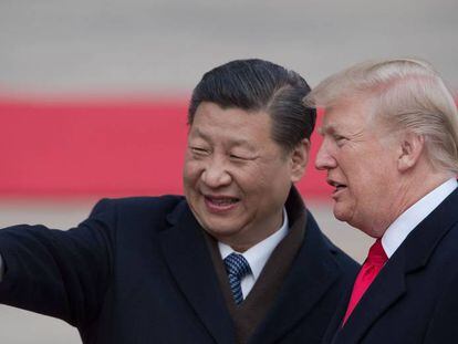 El presidente de China, Xi Jinping y el de EE UU, Donald Trump en una foto de 2017