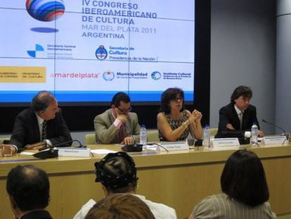 Presentación del IV Congreso Iberoamericano de Cultura en la SEGIB, en Madrid.