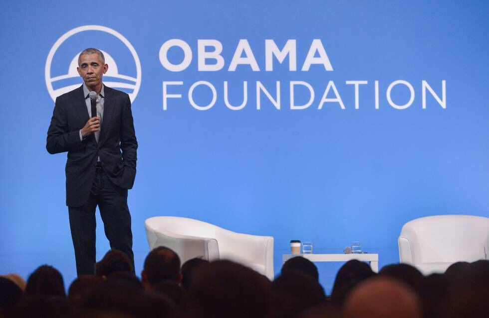 Barack Obamaen un evento de su fundación en Kuala Lumpur el pasado 13 de diciembre centrado en la educación de las mujeres de la región.