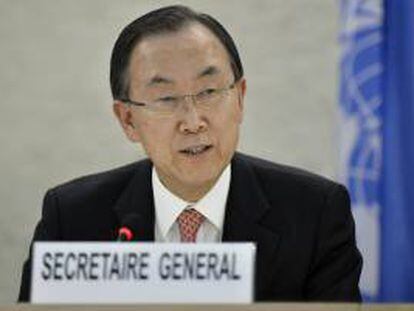 En la imagen, el Secretario General de la ONU, Ban Ki-moon. EFE/Archivo