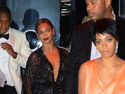Jay-Z, Beyonc&eacute;, Solange y el guardaespaldas, la noche de marras.