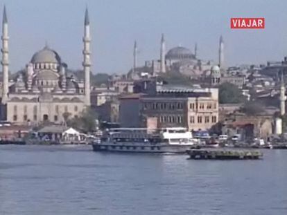 Vistas de Estambul y la Mezquita Azul