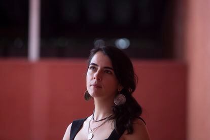 Retrato de Aura García-Junco en la FIL de este año. 