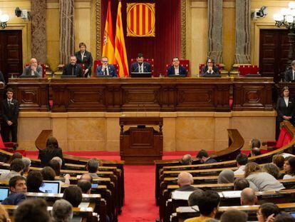 Pleno del Parlament de Cataluña.
 