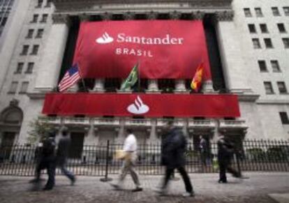 Salida a Bolsa de Santander Brasil en Nueva York.