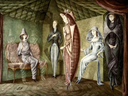 Varo puso a varias de sus obras t&iacute;tulos de libros en los que busc&oacute; inspiraci&oacute;n, como &#039;Tailleur pour dames&#039;.