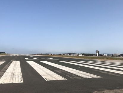 La pista del aeropuerto de Girona.