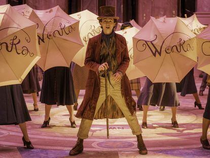 Timothée Chalamet como Willy Wonka en 'Wonka', la gran apuesta de Warner para estas Navidades, un filme basado en el popular Willy Wonka de 'Charlie y la fábrica de chocolate'.
