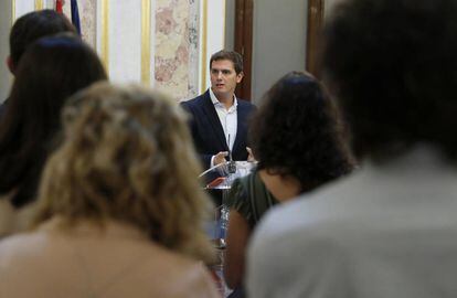 El líder de Ciutadans, Albert Rivera, al Congrés.