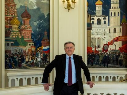 Yuri P.Korchagin, embajador de la Federación de Rusia en España, en sede embajada en Madrid, en abril del año pasado
