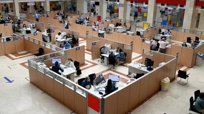 Vista de una oficina de la Agencia Tributaria, en Madrid.