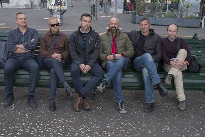 De izquierda a derecha, Francisco Toledo, Alonso Sánchez, Javi Gómez, Ginés Hidalgo, Antonio Peñalver y Ginés Ramírez.