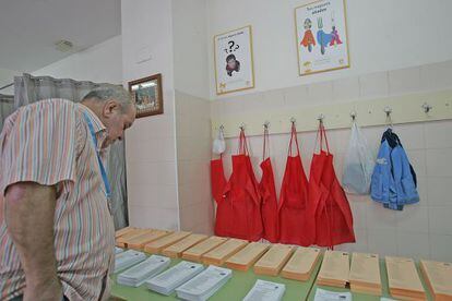 Un colegio electoral, el pasado 24 de mayo.