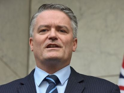 Mathias Cormann, en agosto de 2018, cuando aún era ministro de Finanzas de Australia.