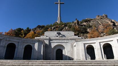 Entrada de la basílica del valle de Cuelgamuros, conocido antes de la Ley de Memoria Histórica como Valle de los Caídos.