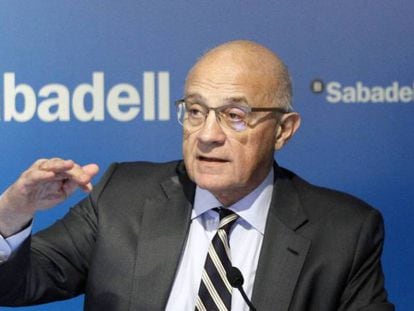 Josep Oliu, presidente del Banco Sabadell.