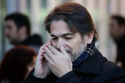 Pujol abans d'entrar al jutjat d'instrucció número 9 de Barcelona