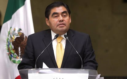 El gobernador de Puebla, Miguel Barbosa, en una foto de archivo.