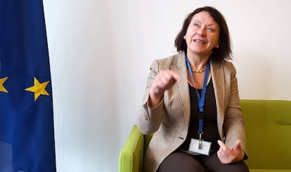 Langbakk en el Instituto Europeo de Igualdad de Género (EIGE) en Lituania, la semana pasada.