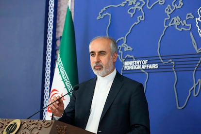 El portavoz del Ministerio de Asuntos Exteriores de Irán, Nasser Kanaani, el jueves en Teherán.