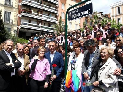 Inauguraci&oacute;n de la plaza de Pedro Zerolo. 