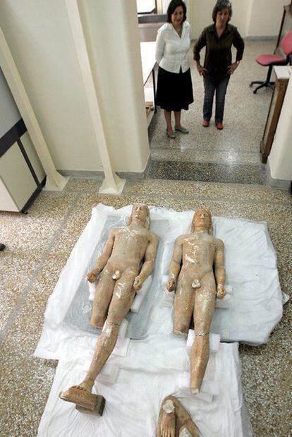 Estatuas griegas recuperadas