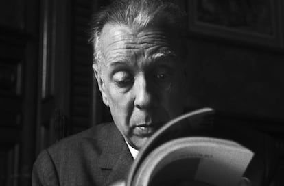 El escritor Jorge Luis Borges