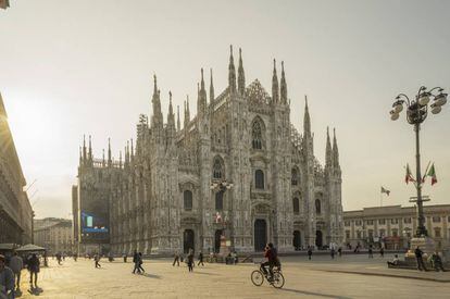 Catedral de Milán, de estilo gotico-lombardo.