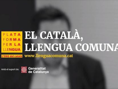 Imatge de la campanya de Plataforma per la Llengua.