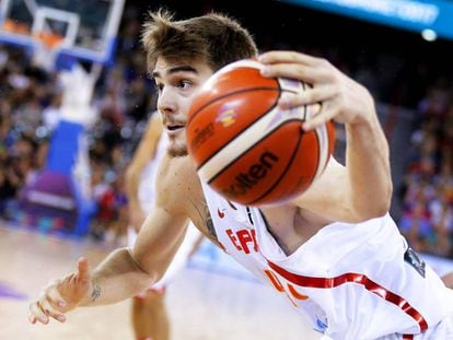 Juancho Hernangómez, ante Rumania.