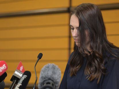 Jacinda Ardern anuncia su renuncia como primera ministra de Nueva Zelanda el pasado enero.