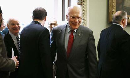 El senador Patrick Leahy, el líder de la delegación del Congreso de EE UU que ha viajado a Cuba.