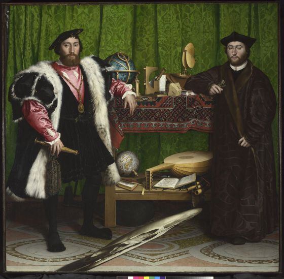 'Los embajadores' de Hans Holbein.