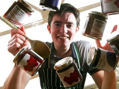 El joven gastroempresario escoc&eacute;s Fraser Doherty, con sus mermeladas SuperJam.