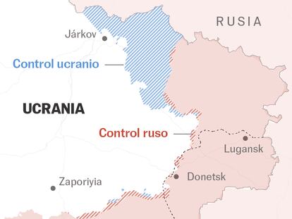 Mapas | Las tropas ucranias y rusas se enfrentan en los límites de Lugansk