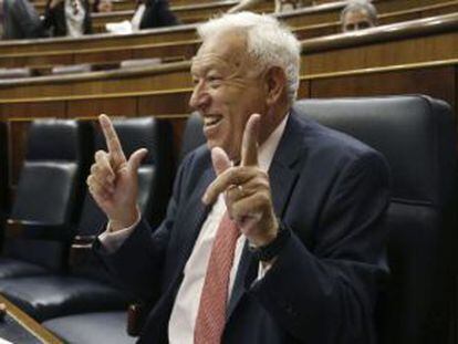 García Margallo, este lunes, en el Congreso.