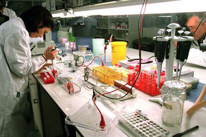 Un laboratorio farmacéutico.