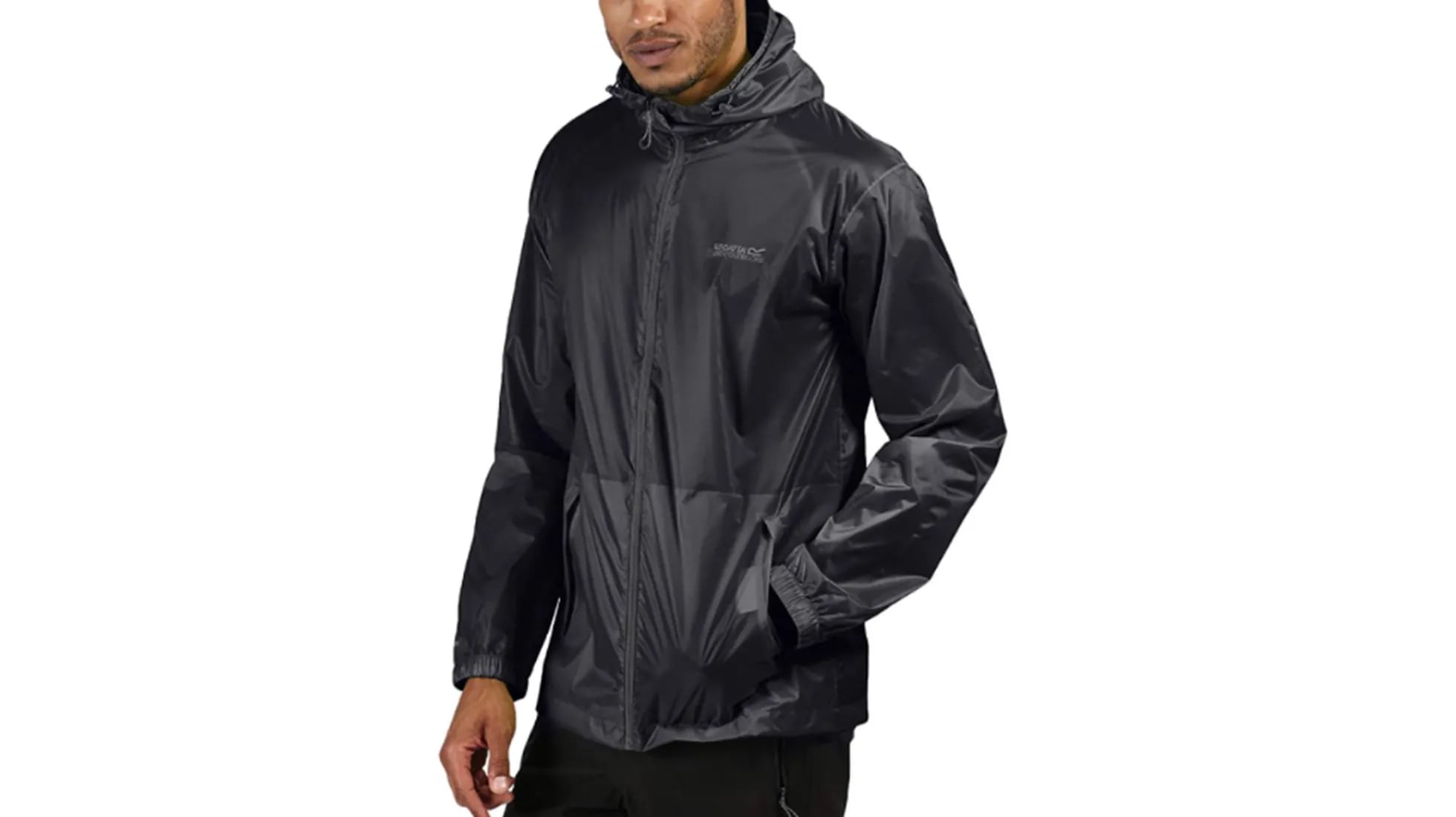 Chubasquero Hombre Impermeable con Capucha Plegable Conjunto