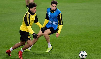 Bartra, en un entrenamiento con el Dortmund.