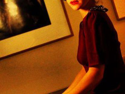 Lourdes Hern&aacute;ndez, cantante de Russian Red, en el hotel de Las Letras de Madrid. 