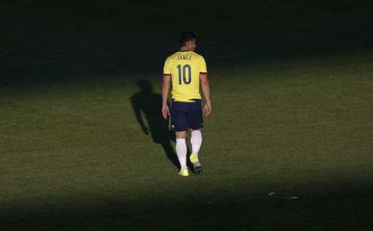 James, en el partido contra Venezuela.