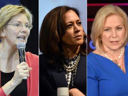 La ola feminista gana impulso en la gran carrera de 2020 a la Casa Blanca. Tres de los cuatro precandidatos más conocidos son mujeres
