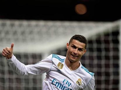 Cristiano Ronaldo durante el partido ante el Borussia Dortmund.