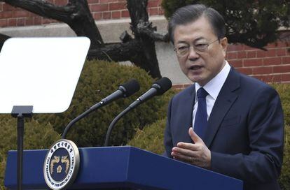 El presidente surcoreano Moon Jae-in.