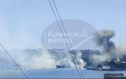 Ucrania golpea de nuevo la base de la flota rusa en el mar Negro